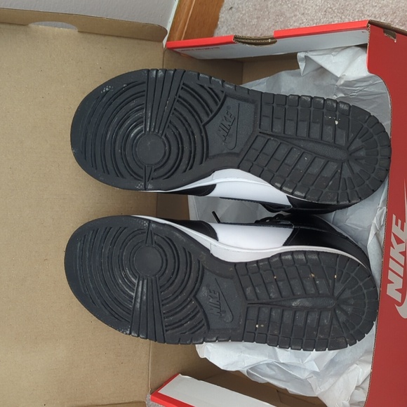 ‘PANDA’ NIKE DUNK HI RETRO SNEAKERS - Picture 4 of 5